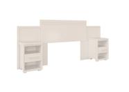 Cabeceira Box Regulável Dinamarca 100% MDF Com Gavetas Fenix