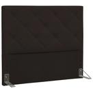 Cabeceira Box Solteiro Italia 90 cm Suede Marrom