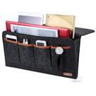 Cabeceira Caddy Zafit, 7 bolsos, tamanho grande, cinza escuro