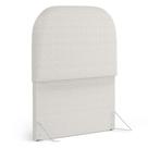 Cabeceira Cama Box 100cm Orgânica Lanna W01 Bouclê Cru - Lyam Decor