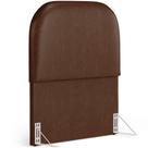 Cabeceira Cama Box 100cm Orgânica Lanna W01 material sintético Marrom - Lyam Decor