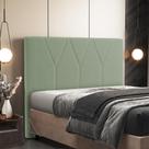 Cabeceira Cama Box Casal 140 cm Aurora W01 Bouclê Oliva - Lyam Decor
