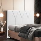 Cabeceira Cama Box Casal 140 cm Aurora W01 Corano Branco - Lyam Decor