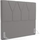 Cabeceira Cama Box Casal 140 Cm Aurora W01 Corano Cinza