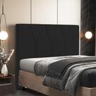 Cabeceira Cama Box Casal 140 cm Aurora W01 Corano Preto - Lyam Decor