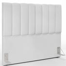 Cabeceira Cama Box Casal 140 cm Dália W01 Facto Branco - Lyam Decor Cabeceira Cama Box Casal 140 cm Dália W01 Facto Branco - Lyam Decor