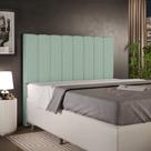 Cabeceira Cama Box Casal 140 cm Dália W01 Linho Verde menta - Lyam Decor