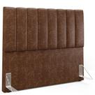 Cabeceira Cama Box Casal 140 Cm Dália W01 material sintético Marrom Cabeceira Cama Box Casal 140 Cm Dália W01 material sintético Marrom