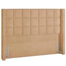 Cabeceira Cama Box Casal 140 cm Paris Bouclê Mostarda - Lyam Decor Cabeceira Cama Box Casal 140 cm Paris Bouclê Mostarda - Lyam Decor