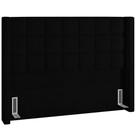 Cabeceira Cama Box Casal 140 cm Paris Bouclê Preto - Lyam Decor Cabeceira Cama Box Casal 140 cm Paris Bouclê Preto - Lyam Decor