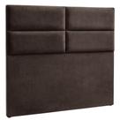 Cabeceira Cama Box Casal 140 cm Siena Veludo Marrom - Nexta Casa