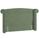 Cabeceira Cama Box Casal 140 cm Sofia Bouclê Oliva - Lyam Decor