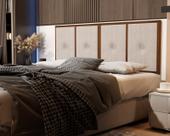 Cabeceira Cama Box Casal 1,40 Madeira Bege - Comprar moveis de casa