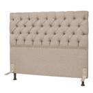 Cabeceira Cama Box Casal 140cm Cristal Linho Bege - JS Móveis
