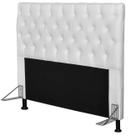 Cabeceira Cama Box Casal 140cm Cristal material sintético Branco - JS Móveis