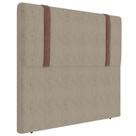 Cabeceira Cama Box Casal 140cm Estofada Glory Boucle Capuccino Z04 - Mpozenato