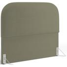Cabeceira Cama Box Casal 140cm Orgânica Lanna W01 Bouclê Oliva - Lyam Decor