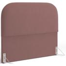 Cabeceira Cama Box Casal 140cm Orgânica Lanna W01 Suede Rosê - Lyam Decor