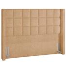 Cabeceira Cama Box Casal 195 cm P05 Paris Bouclê Mostarda - Lyam Decor Cabeceira Cama Box Casal 195 cm P05 Paris Bouclê Mostarda - Lyam Decor