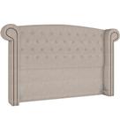 Cabeceira Cama Box Casal Com Tachas 140 Cm Sofia P05 Linho Cru