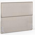Cabeceira Cama Box Casal Com Tachas 140 cm Vicenza L02 Linho Cru - Lyam Decor