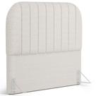 Cabeceira Cama Box Casal Estofada Orgânica 140cm Alice W01 Bouclê Cru - Lyam Decor Cabeceira Cama Box Casal Estofada Orgânica 140cm Alice W01 Bouclê Cru - Lyam Decor