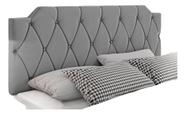 Cabeceira Cama Box Casal Estofada Suede Cor Cinza 1,40 cm