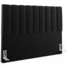 Cabeceira Cama Box Casal King 195 cm Dália W01 Bouclê Preto - Lyam Decor