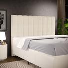 Cabeceira Cama Box Casal King 195 cm Dália W01 Linho Palha - Lyam Decor