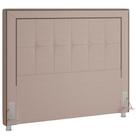 Cabeceira Cama Box Casal King 195 cm P05 Atenas Linho Bege Escuro - Lyam Decor