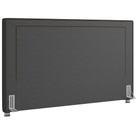 Cabeceira Cama Box Casal King 195 cm P05 Berlim Linho Cinza Escuro - Lyam Decor