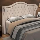 Cabeceira Cama Box Casal King 195 cm P05 Lisboa Linho Creme - Lyam Decor Cabeceira Cama Box Casal King 195 cm P05 Lisboa Linho Creme - Lyam Decor