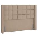 Cabeceira Cama Box Casal King 195 cm P05 Paris Veludo Bege - Lyam Decor Cabeceira Cama Box Casal King 195 cm P05 Paris Veludo Bege - Lyam Decor