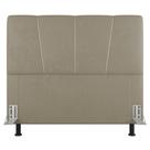 Cabeceira Cama Box Casal King Size Amber 195cm Estofada Linho Bege - Abmaza