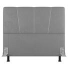 Cabeceira Cama Box Casal King Size Amber 195cm Estofada Linho Cinza Claro - Abmaza