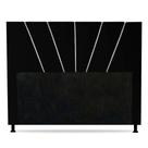 Cabeceira Cama Box Casal King Size Dallas 195cm Suede Preto - Abmaza Cabeceira Cama Box Casal King Size Dallas 195cm Suede Preto - Abmaza