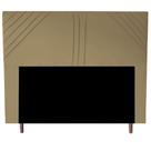 Cabeceira Cama Box Casal Lisboa 140 Cm Suede Bege