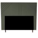 Cabeceira Cama Box Casal Lisboa 140 Cm Suede Cinza