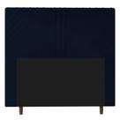 Cabeceira Cama Box Casal Lisboa 140cm Veludo Azul Marinho - Desk Design