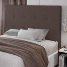 Cabeceira Cama Box Casal Luana 140cm Linho Marrom - Abmaza Cabeceira Cama Box Casal Luana 140cm Linho Marrom - Abmaza