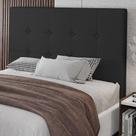 Cabeceira Cama Box Casal Luana 140cm Sintético Preto - Abmaza Cabeceira Cama Box Casal Luana 140cm Sintético Preto - Abmaza