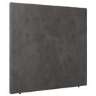 Cabeceira Cama Box Casal Luana 140cm Veludo Cinza - Abmaza Cabeceira Cama Box Casal Luana 140cm Veludo Cinza - Abmaza