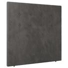 Cabeceira Cama Box Casal Luana 140cm Veludo Cinza - Desk Design Cabeceira Cama Box Casal Luana 140cm Veludo Cinza - Desk Design