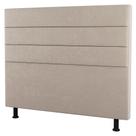 Cabeceira Cama Box Casal Malik 140cm Suede Bege - Desk Design Cabeceira Cama Box Casal Malik 140cm Suede Bege - Desk Design