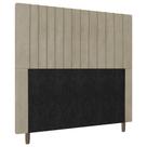 Cabeceira Cama Box Casal Nala 140cm Linho Bege - Desk Design Cabeceira Cama Box Casal Nala 140cm Linho Bege - Desk Design