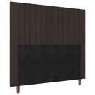 Cabeceira Cama Box Casal Nala 140cm Suede Marrom - Abmaza Cabeceira Cama Box Casal Nala 140cm Suede Marrom - Abmaza