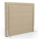 Cabeceira Cama Box Casal Padrão Alba 140cm com Frame Veludo Bege - Desk Design