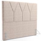 Cabeceira Cama Box Casal Queen 160 cm Aurora W01 Suede Bege - Lyam Decor