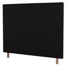 Cabeceira Cama Box Casal Queen Size Cairo 160cm Corano Preto - Desk Design