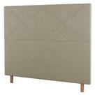 Cabeceira Cama Box Casal Queen Size Cairo 160cm Linho Bege